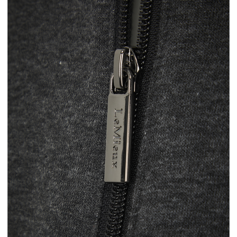 LeMieux Men's Zip Through Fleece Hoodie - Graphite-3
