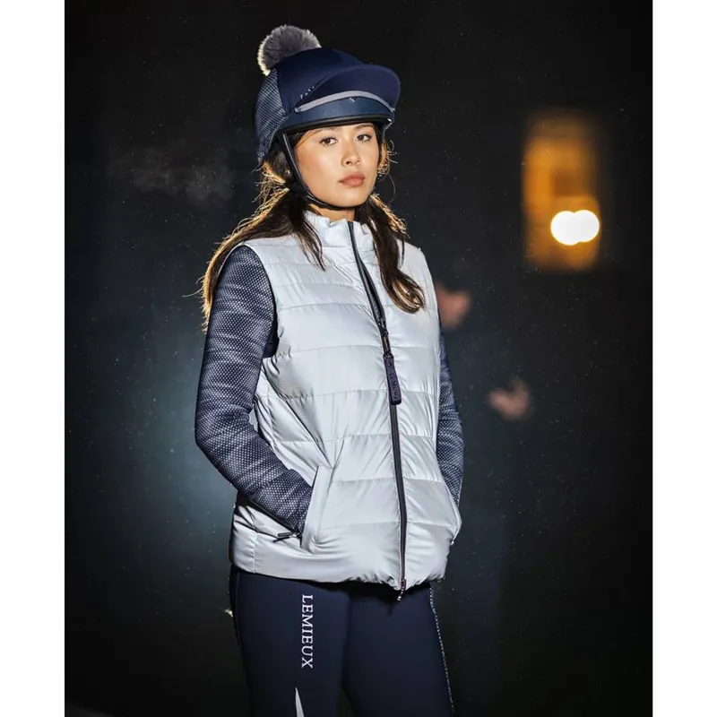 LeMieux Lucille Reversible Reflective Gilet - Navy-8