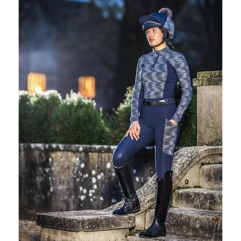 LeMieux Eleanor Pom Hat Silk - Reflective-4