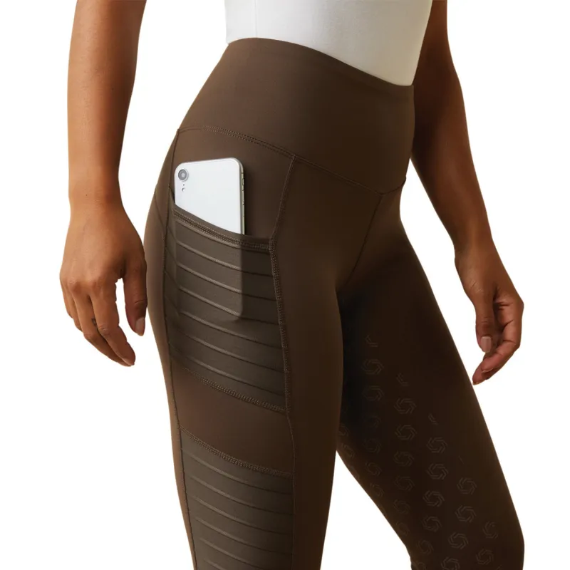 Ariat Women's EOS Moto Full Seat Tights - Banyan Bark-3