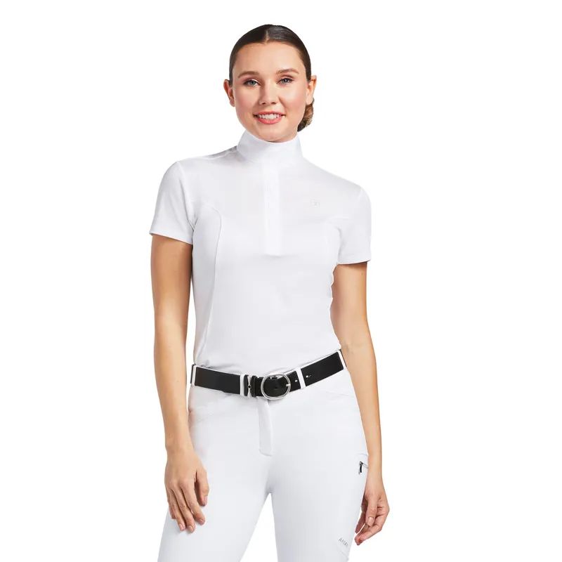 Ariat Women's Aptos Short Sleeve Show Shirt - White