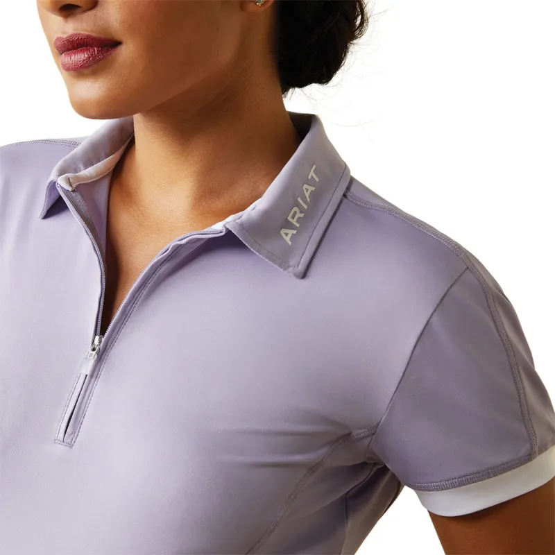 Ariat Women's Bandera 1/4 Zip Polo - Heirloom Lilac-3