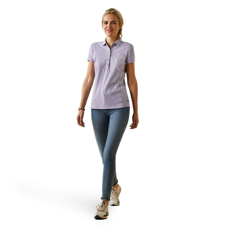 Ariat Women's Prix 2.0 Polo Shirt - Heirloom Lilac-3