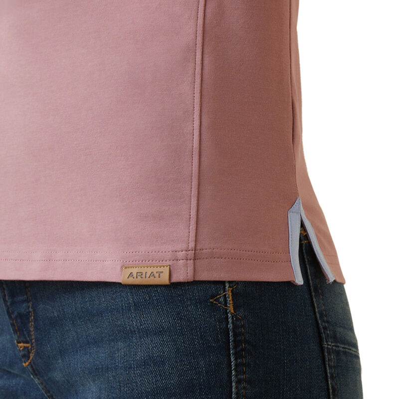 Ariat Women's Cloverdale Polo - Nostalgia Rose-3
