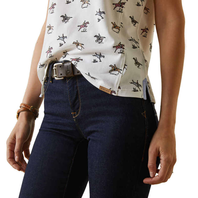 Ariat Women's Cloverdale Polo - Fresh Print-3