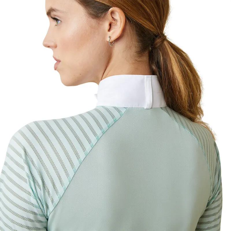 Ariat Women's Aptos Vent Show Shirt - Aqua Foam-3
