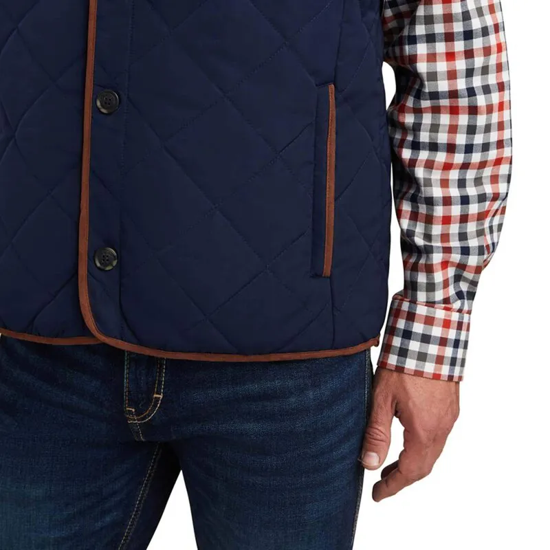 Ariat Men's Woodside Quilted Gilet - Navy-3