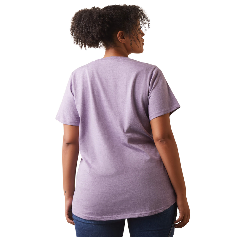 Ariat Women's Rebar Cotton Strong T-Shirt - Lavender Heather-1