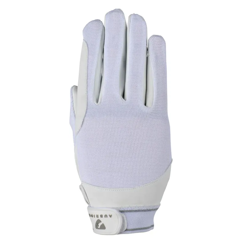Aubrion Children's Stratos SportFit Riding Gloves - White