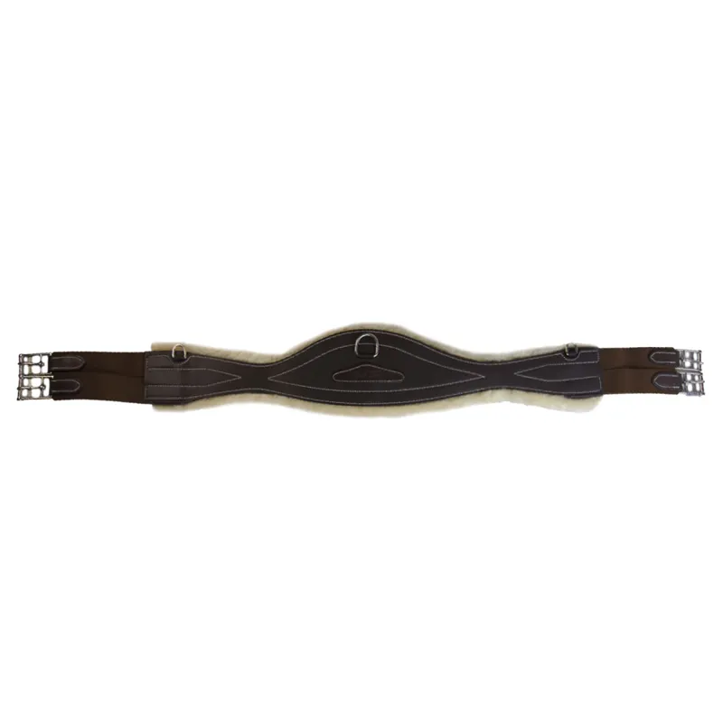 Mark Todd Deluxe Synthetic Sheepskin Elasticated Girth - Brown