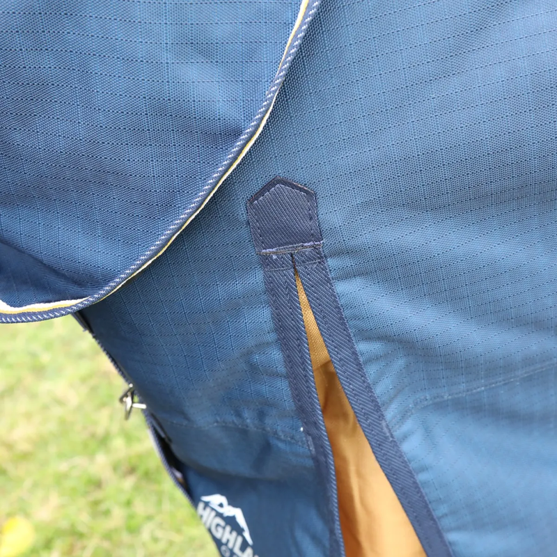 Shires Highlander Plus Lite Combo Turnout Rug - Navy-2