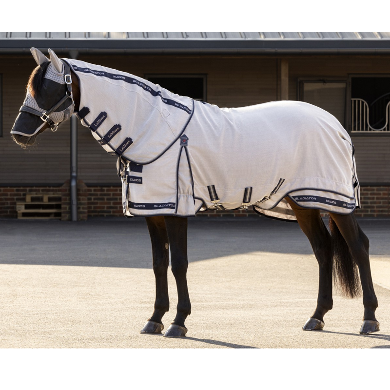 LeMieux Kudos Gladiator Fly Rug - Silver-3