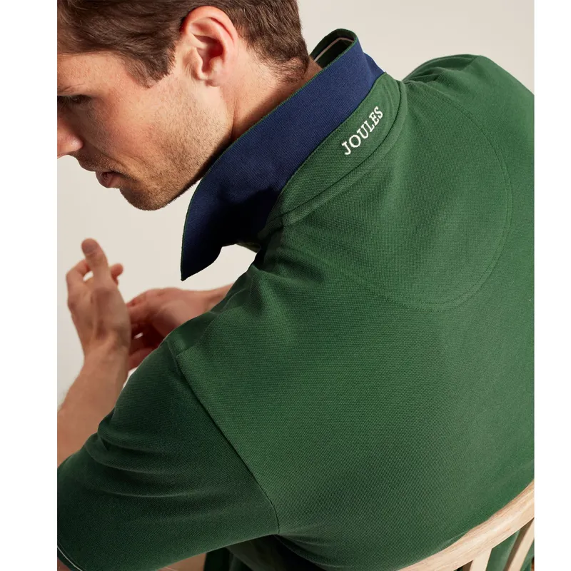 Joules Branded Polo Shirt - Dark Green-2