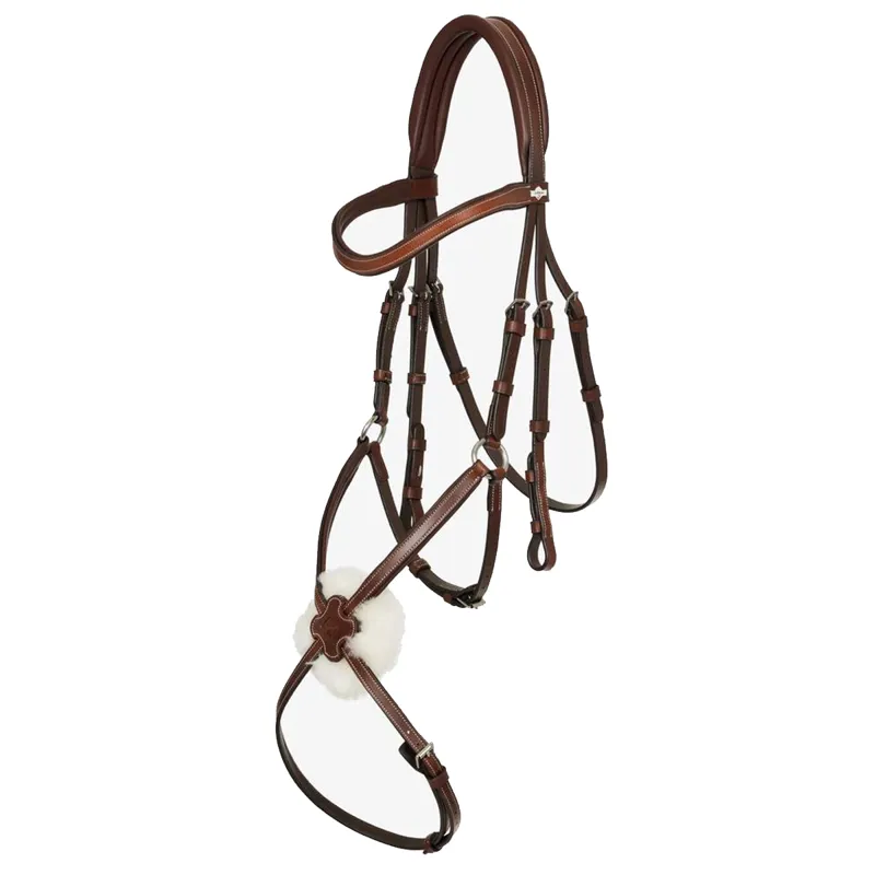 LeMieux Arika Grackle Bridle - Havana/Silver