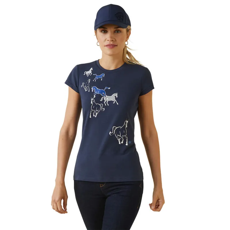 Ariat Women's Frolic T-Shirt  - Navy Eclipse