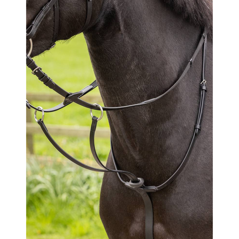 LeMieux Arika Running Martingale - Black/Silver-1