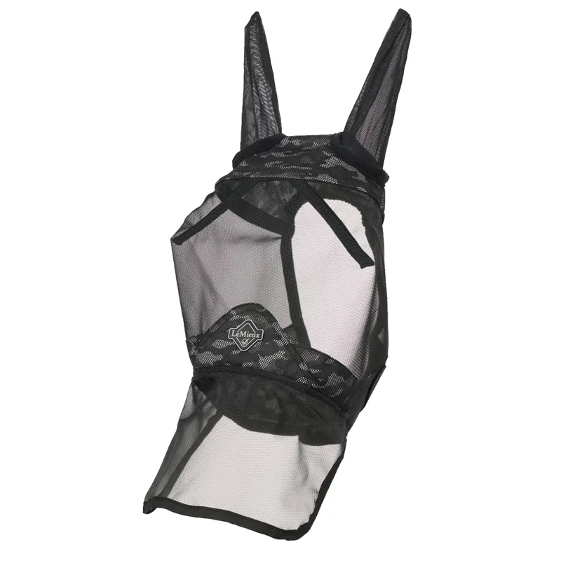 LeMieux Visor-Tek Full Fly Mask - Camo Brown
