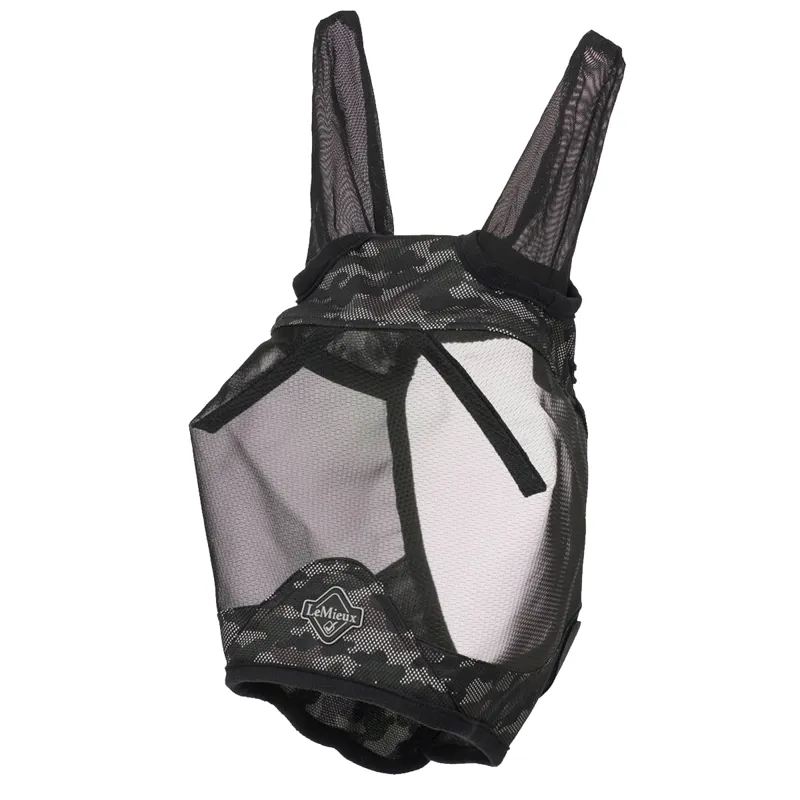 LeMieux Visor-Tek Half Fly Mask - Camo Brown