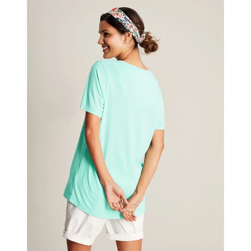 Joules Emily V Neck T-Shirt - Turquoise-4