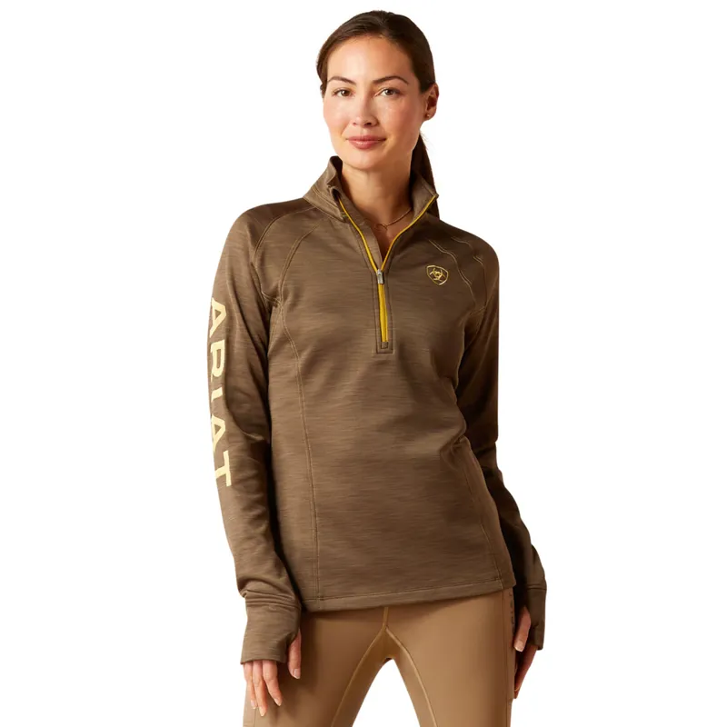 Ariat Women's Tek Team 1/2 Zip Sweatshirt - Canteen