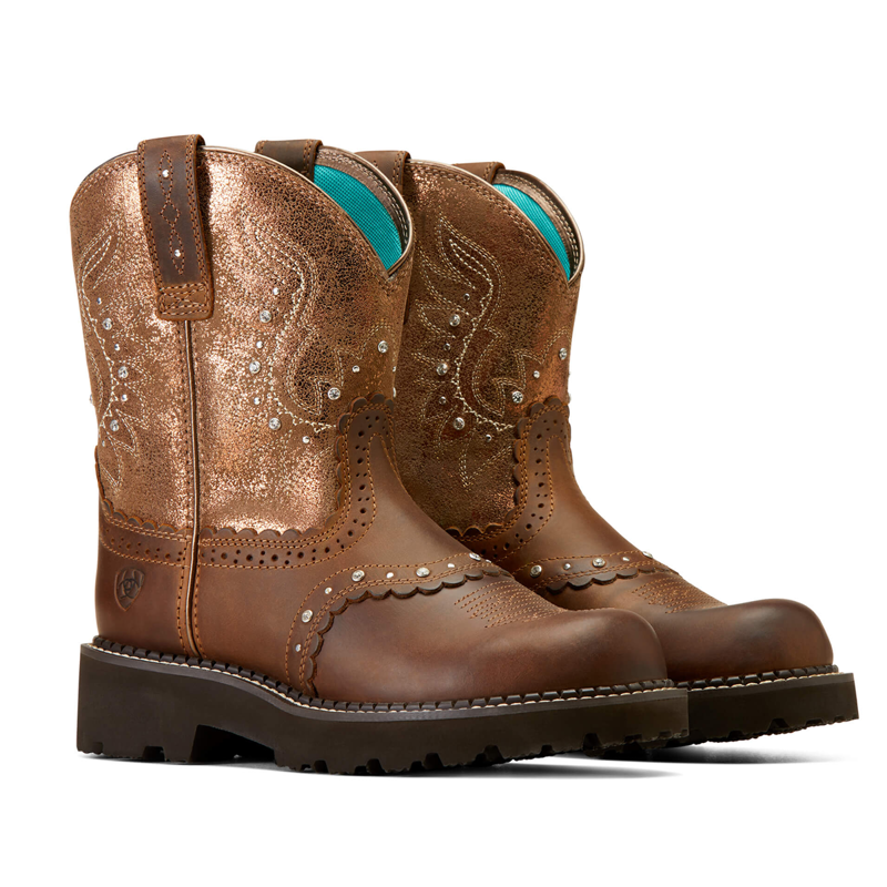 Ariat Women's Gembaby Western Boot - Distressed Brown-4