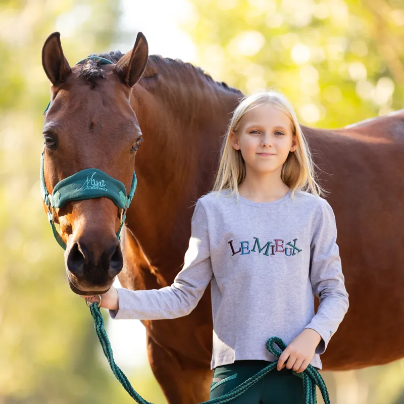 LeMieux Mini Jamie Long Sleeve Top - Grey-4