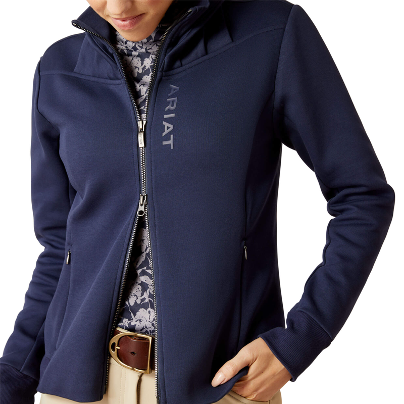 Ariat Women's Bess Full Zip Sweatshirt - Navy Eclipse-4
