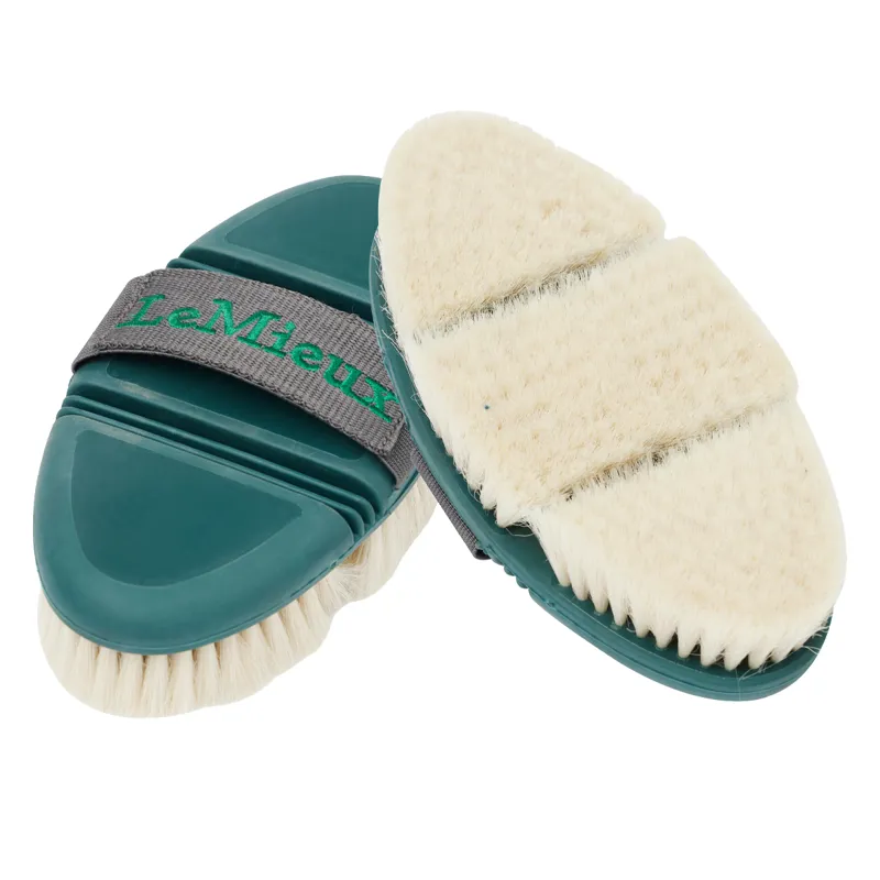 LeMieux Flexi Goat Hair Body Brush - Spruce