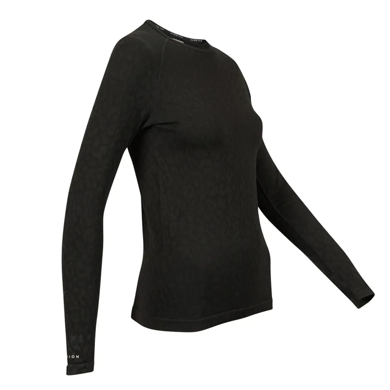 Aubrion Balance Seamless Top - Black-1