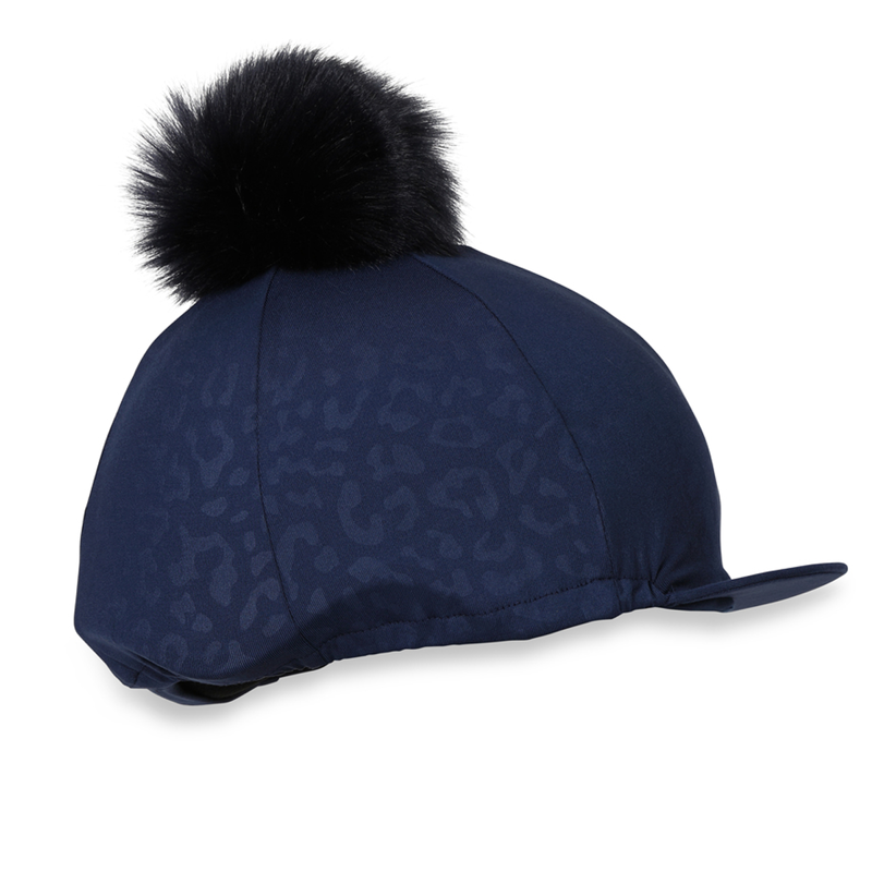 Aubrion Leopard Print Hat Cover - Ink-1