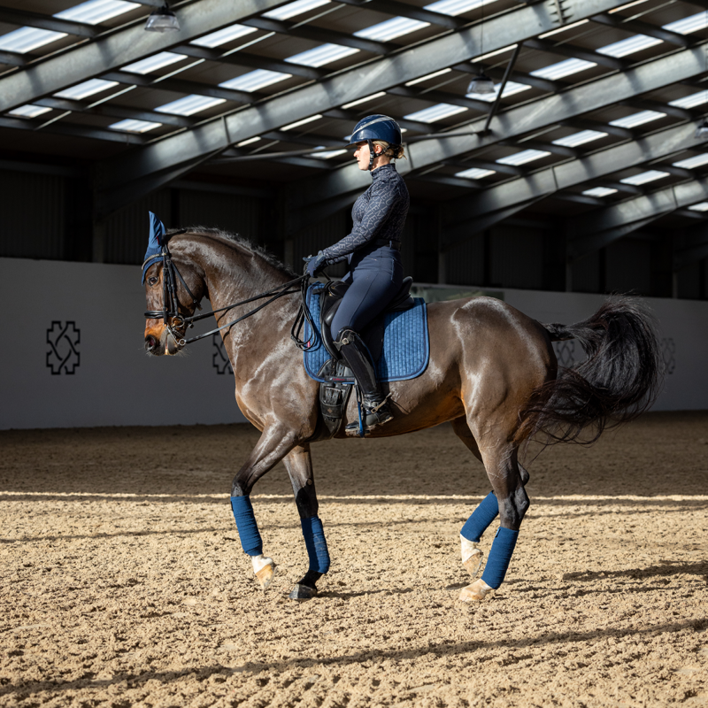 LeMieux Suede Dressage Square - Atlantic-4