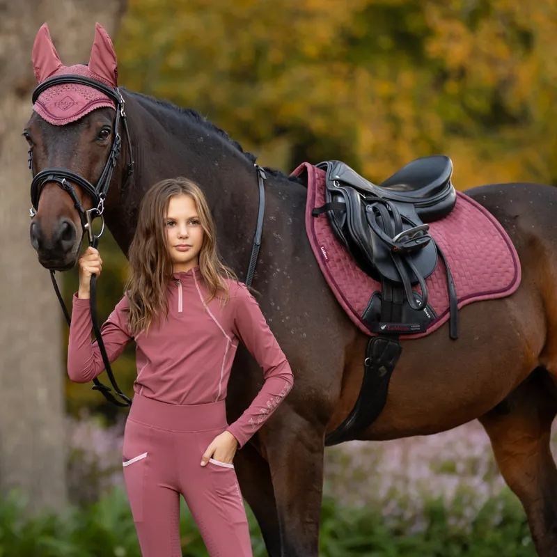 LeMieux Suede GP Square - Orchid-5