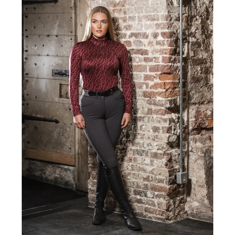 LeMieux Fleur Base Layer - Merlot-6