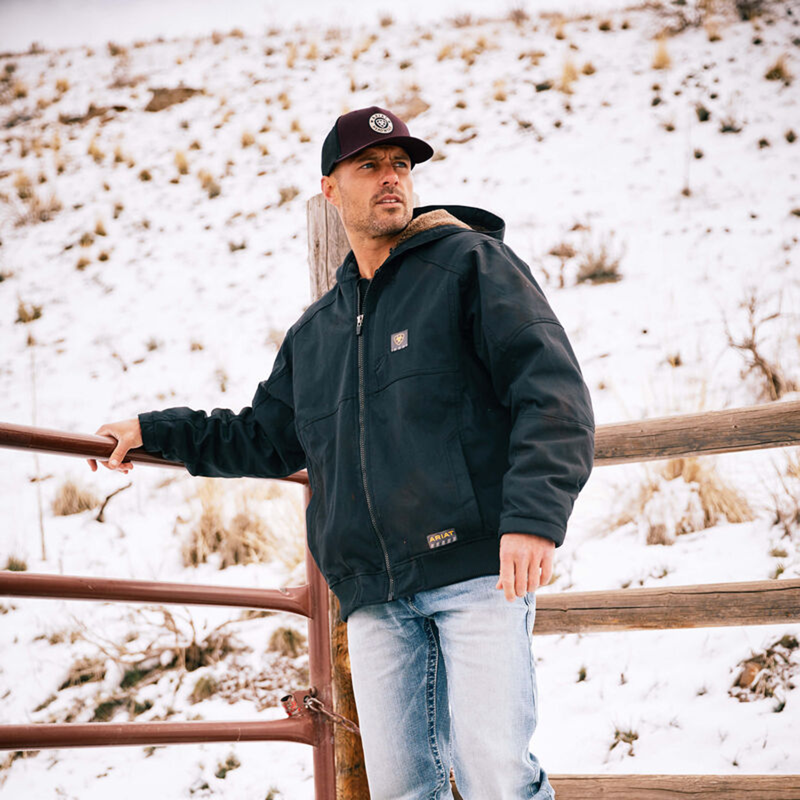 Ariat Men's Rebar DuraCanvas Jacket - Black-4