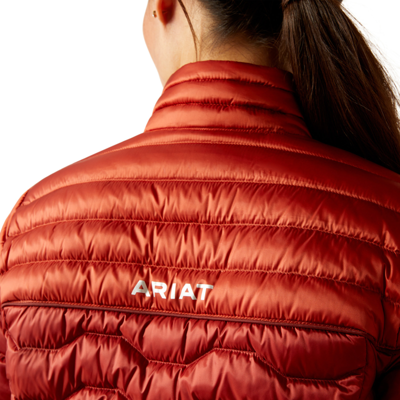 Ariat Women's Ideal Down Jacket - IR Red Ochre/Burnt Brick-4