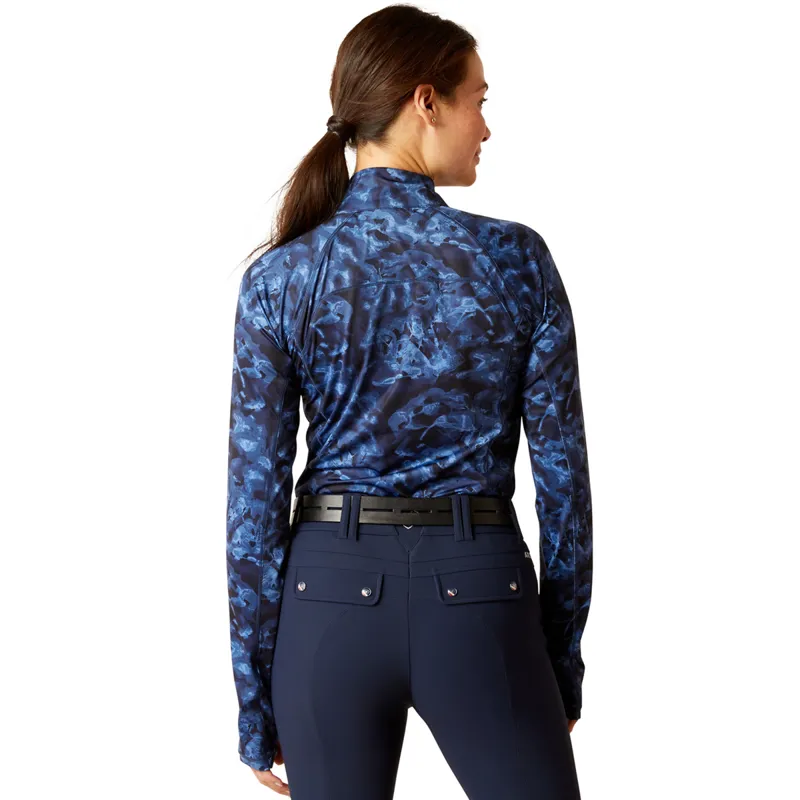 Ariat Women's Lowell 2.0 1/4 Zip Baselayer - Stormy Skies-1