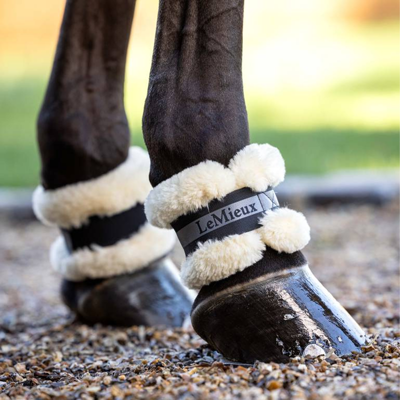LeMieux Fleece Pastern Wrap - Black-1