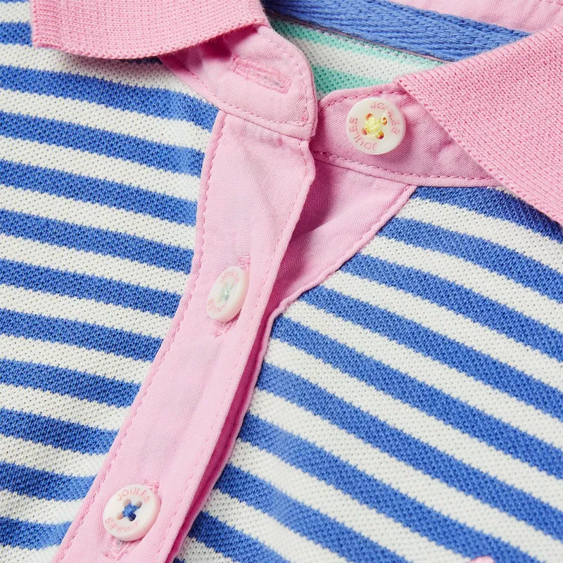 Joules Morgan Children's Polo Shirt - Blue Multi Stripe-3