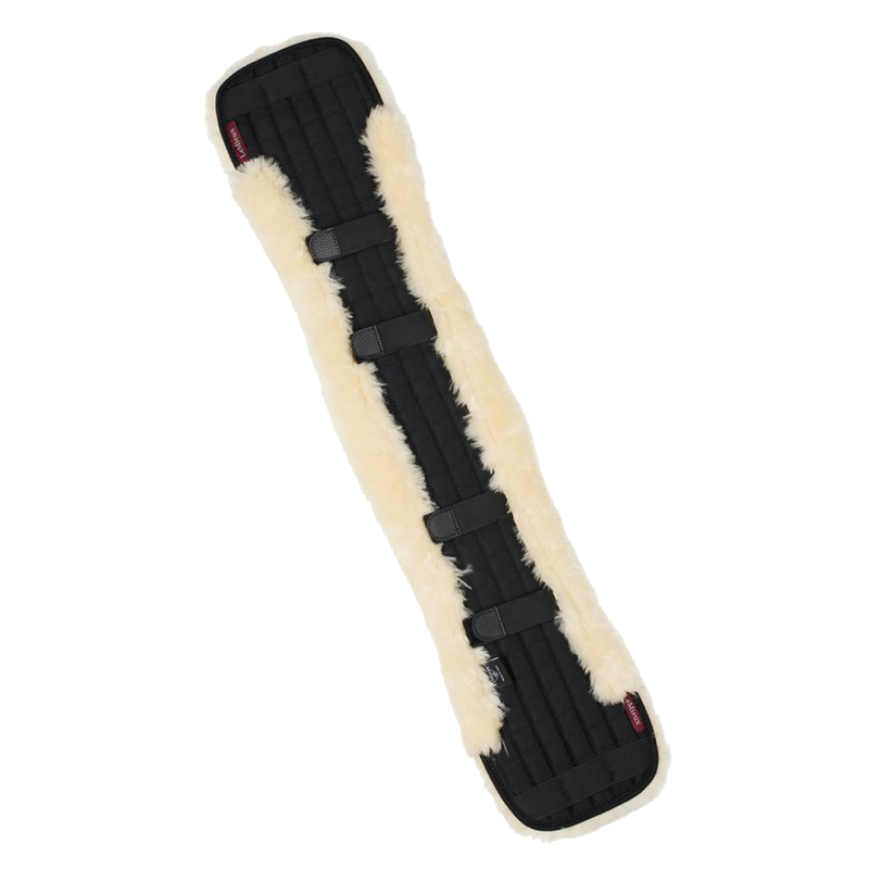 LeMieux Simuwool Dressage Girth Cover - Natural-1