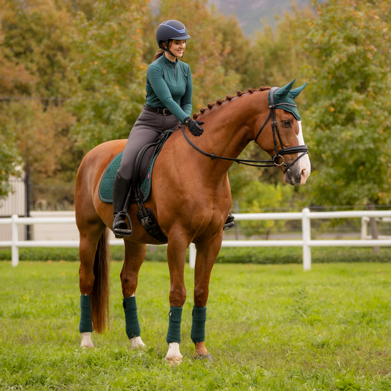LeMieux Suede Dressage Square - Spruce-5