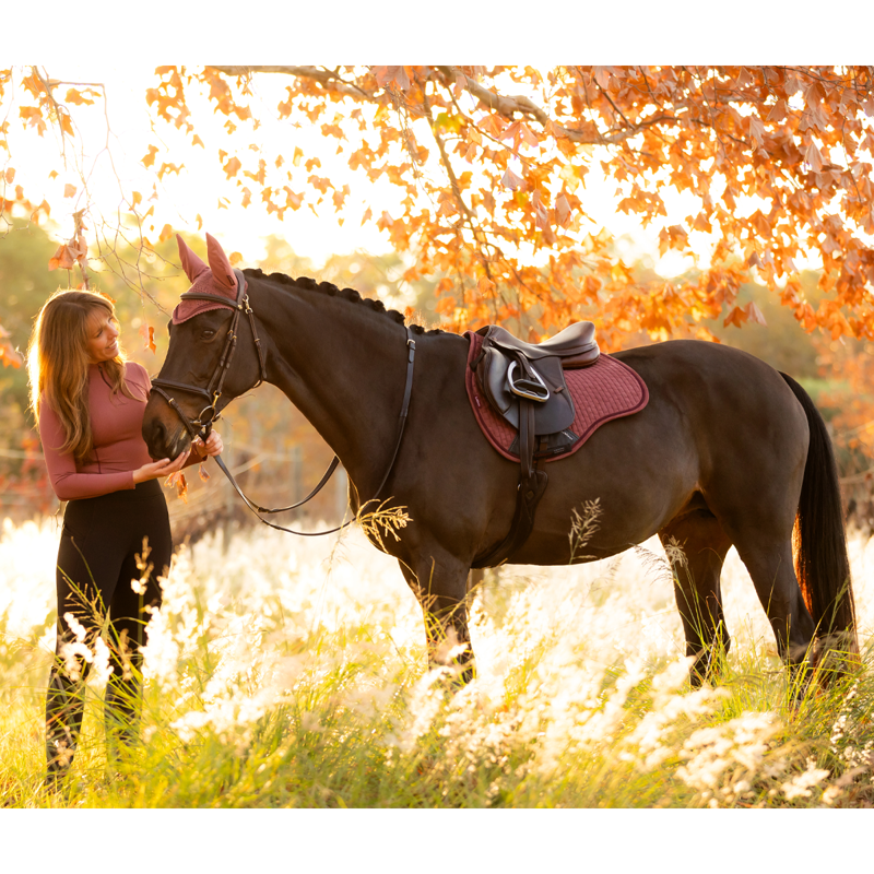 LeMieux Suede GP Square - Orchid-4