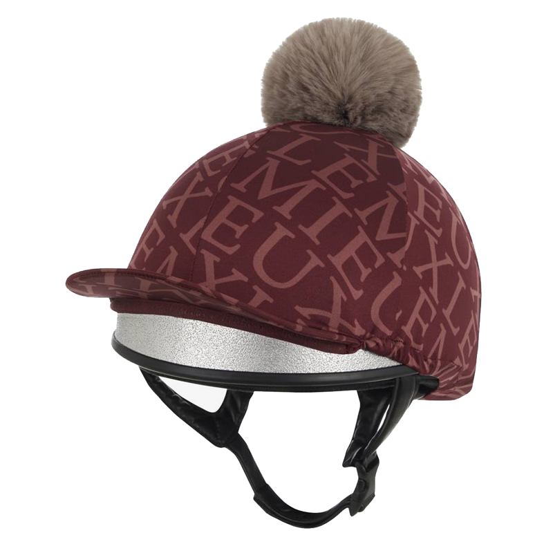 LeMieux Fleur Hat Silk - Merlot-1