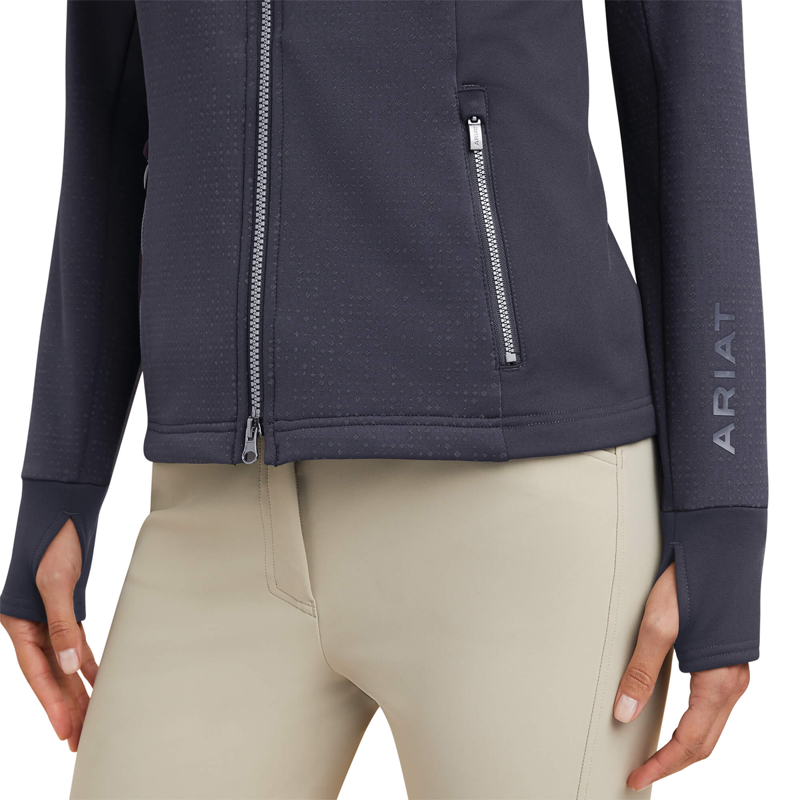Ariat Women's Lumina Full Zip Sweatshirt - Ebony-3