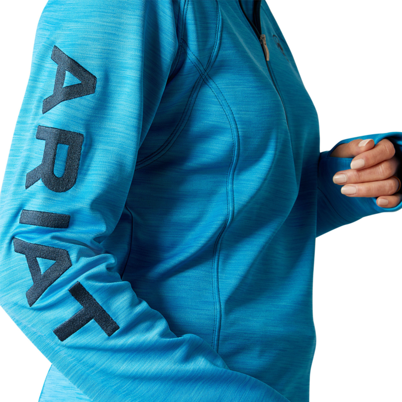 Ariat Women's Tek Team 1/2 Zip Sweatshirt - Hawaiian Surf-3