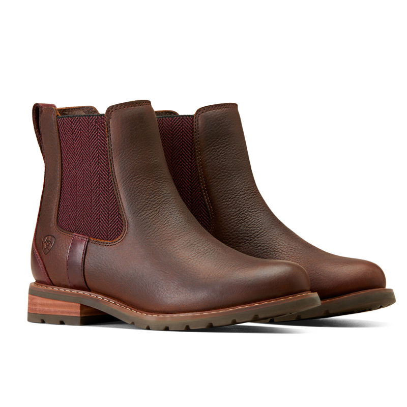 Ariat Women's Wexford Waterproof Chelsea Boot  - Dark Brown-3