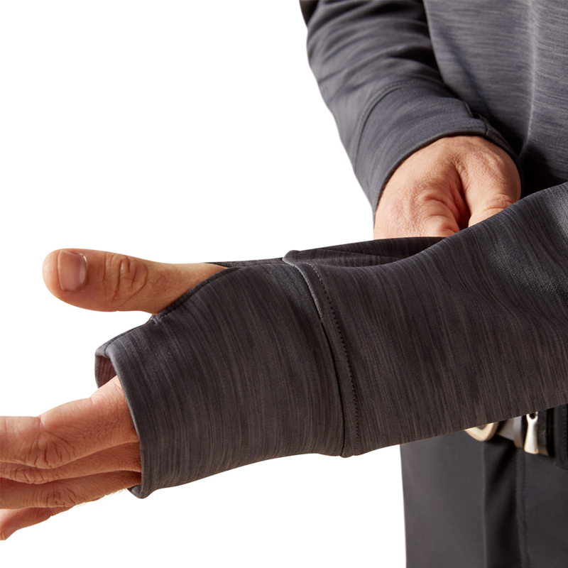 Ariat Men's Tek Team 1/2 Zip Sweatshirt - Ebony-3