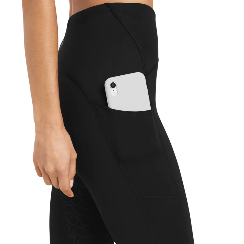 Ariat Women's Venture Thermal Half Grip Tight - Black-3