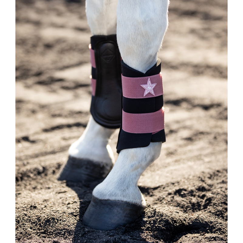 LeMieux Mini Brushing Boots - Orchid-3