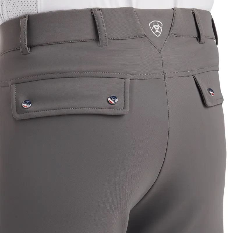 Ariat Men's Tri Factor Grip Knee Patch Breech - Plum Grey-3