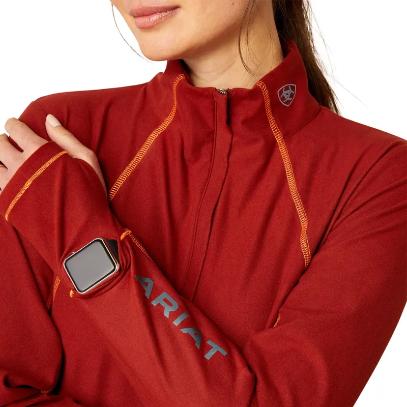 Ariat Women's Ardent Baselayer - Fired Brick-3